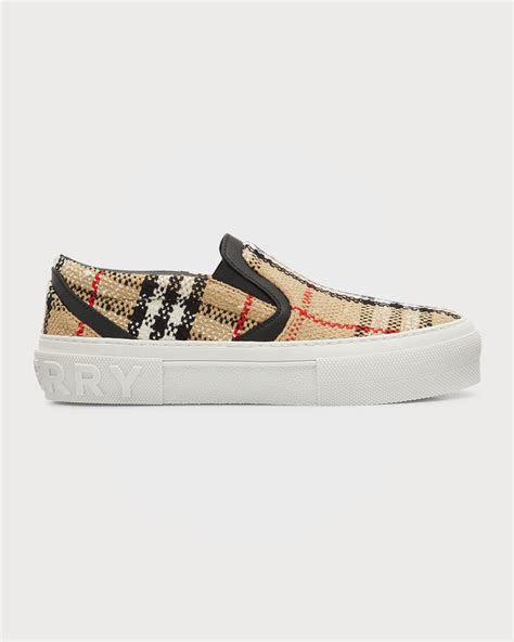 burberry slip|burberry curt check sneakers.